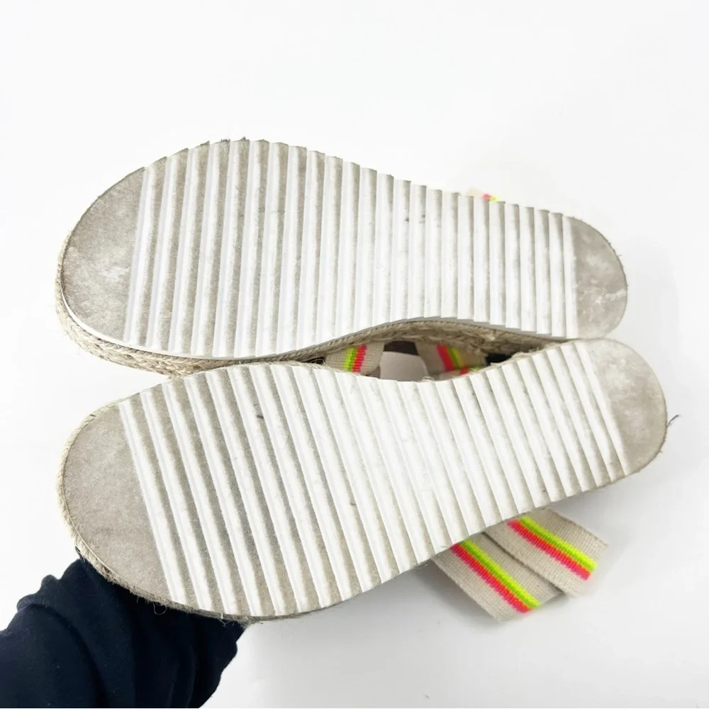 ✅ STEVE MADDEN KIMMIE BRIGHT MULTI - SM REBOOTED PLATFORM ESPADRILLE‎ SIZE 10